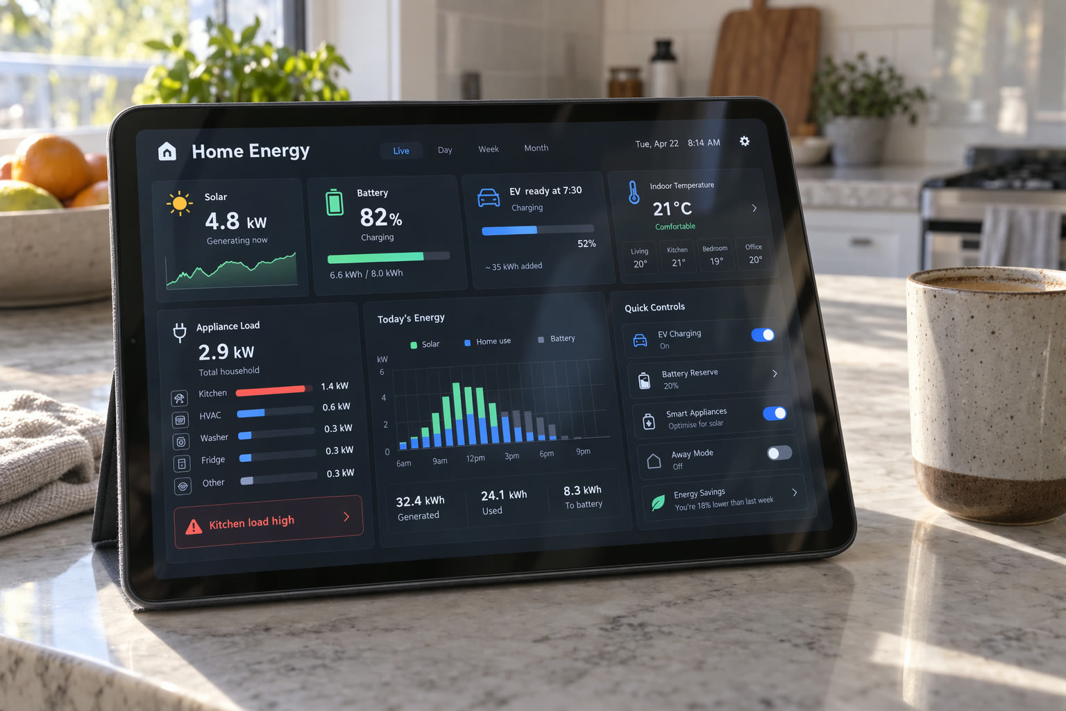 Energie-Dashboard fürs Smart Home